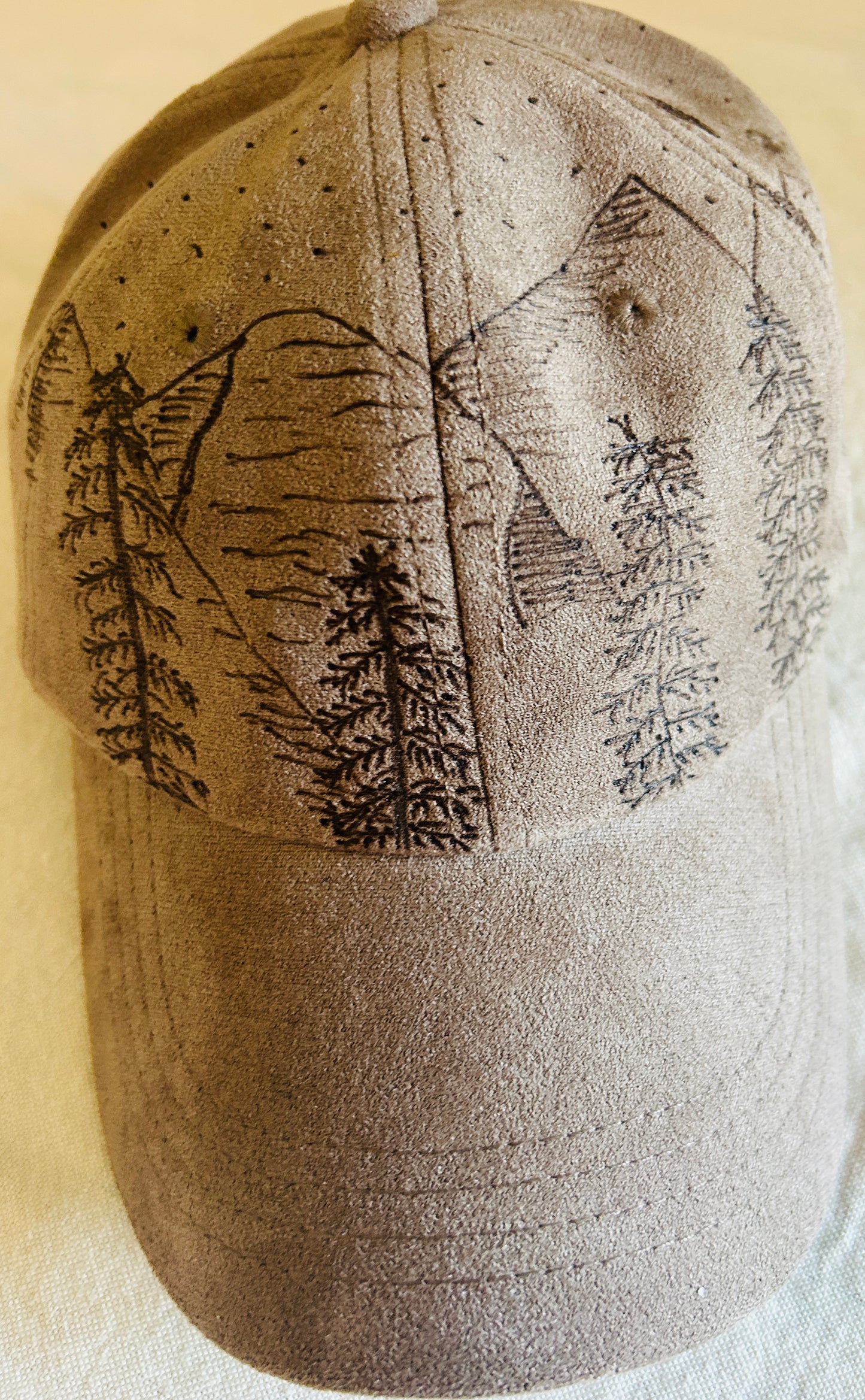 Pyrography Baseball Hat