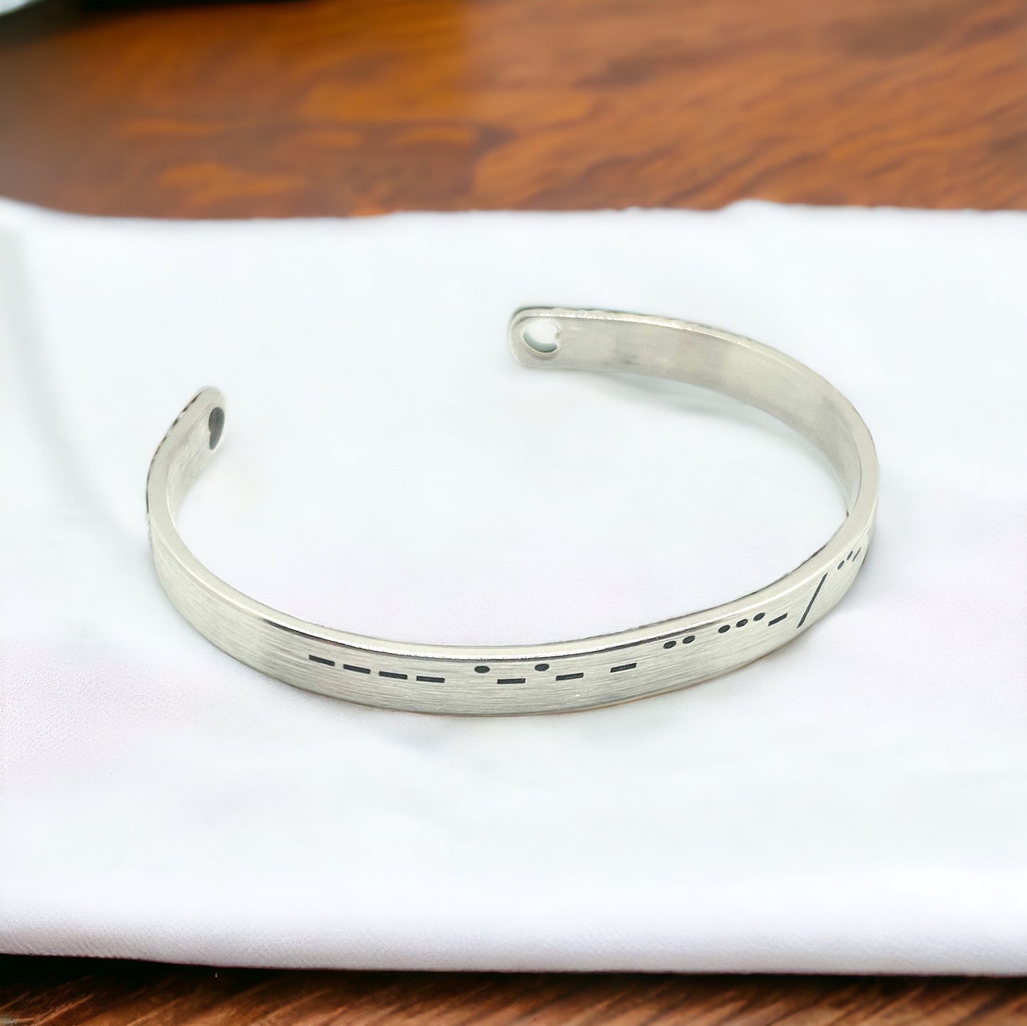 Morse Code Cuff  Bracelet