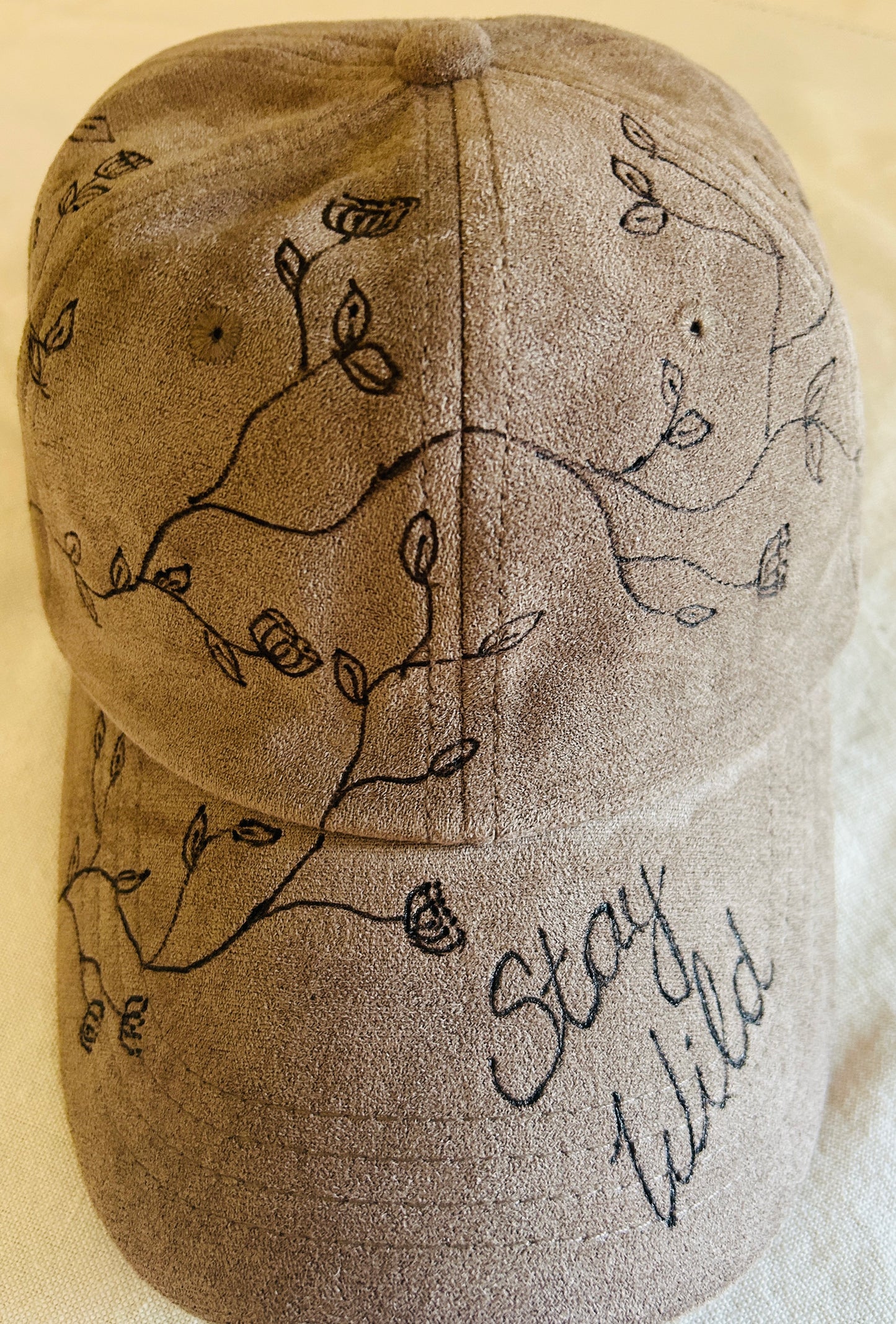 Pyrography Baseball Hat